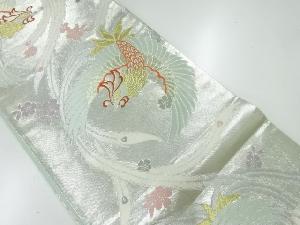 鳳凰模様織出し袋帯